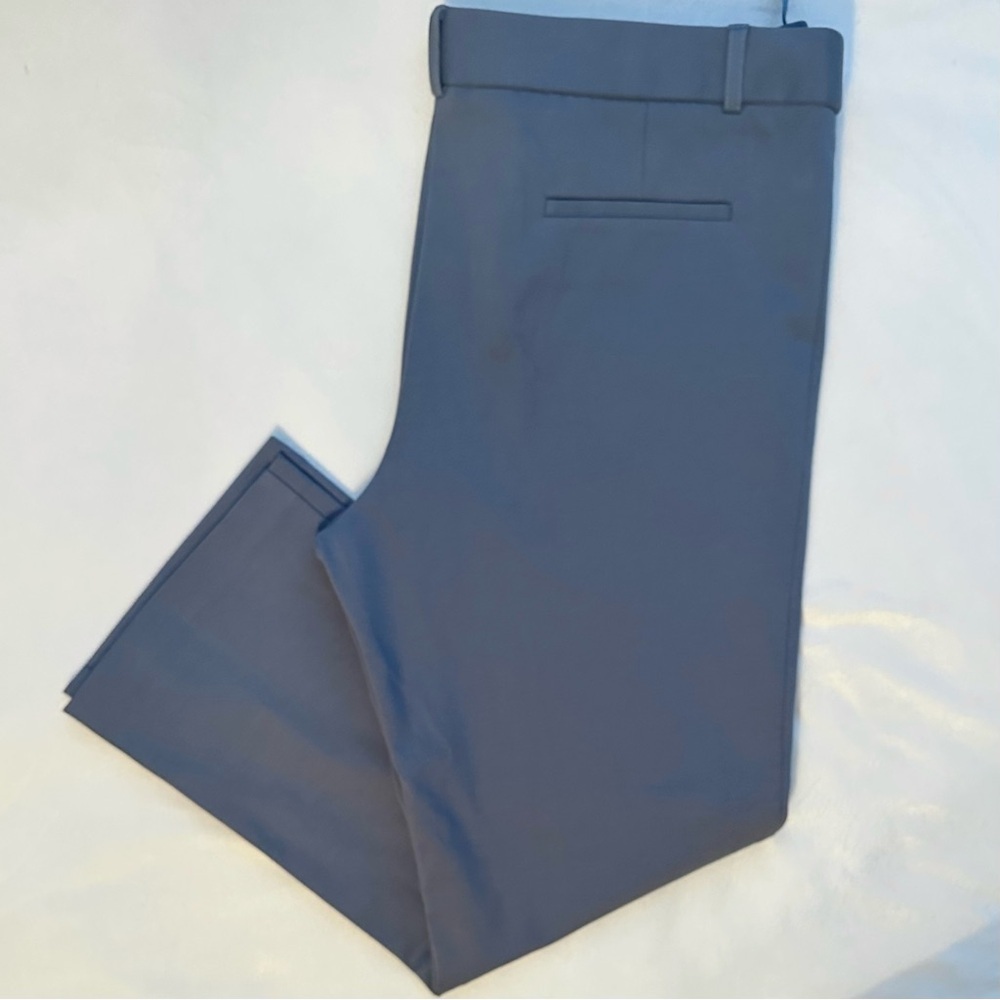 Amanda + Chelsea Slate Blue Cropped Trouser Dress Pant Women’s 14 NWT stretch